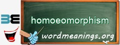 WordMeaning blackboard for homoeomorphism